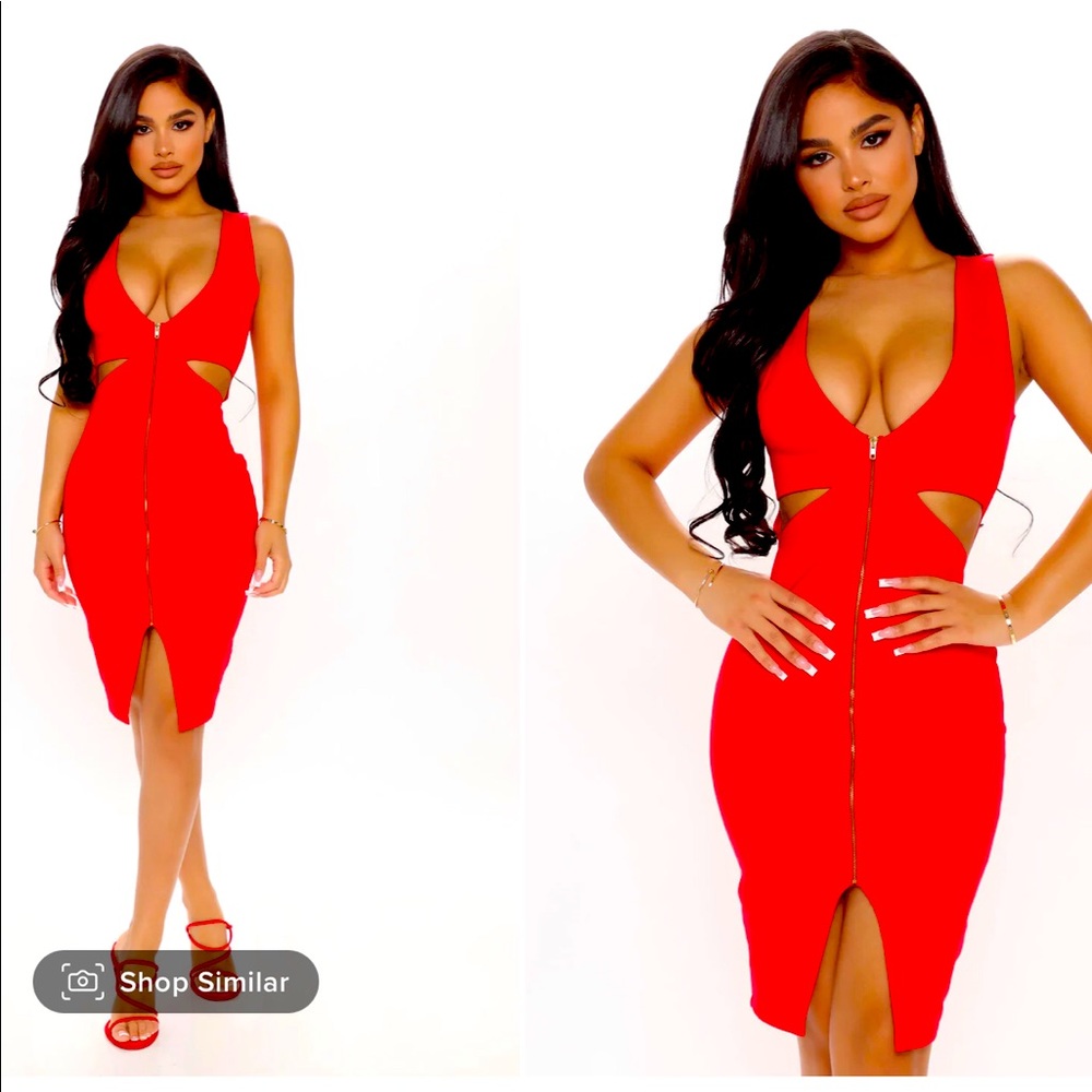 Cut out midi dress